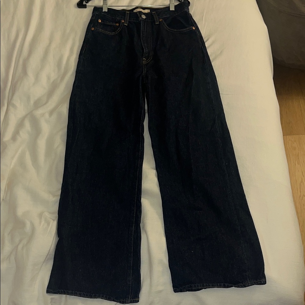 Levi's Women's Dark Wash Wide Leg Jean
